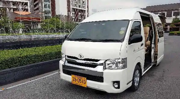 Toyota Commuter minibus interior Hua Hin
